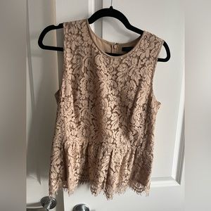J crew peplum lace top